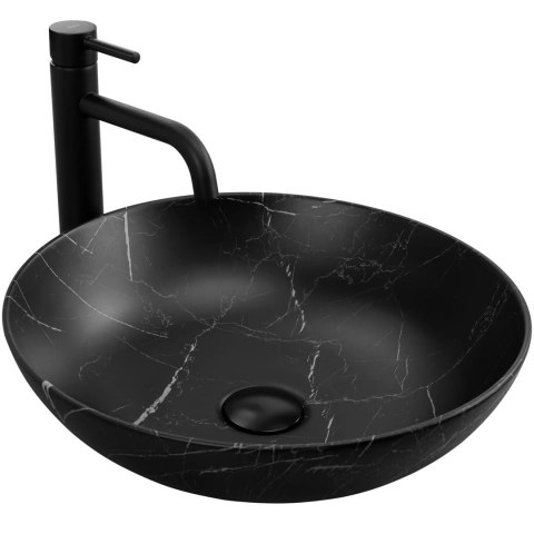 Countertop Basin Rea Fibo Black Matt