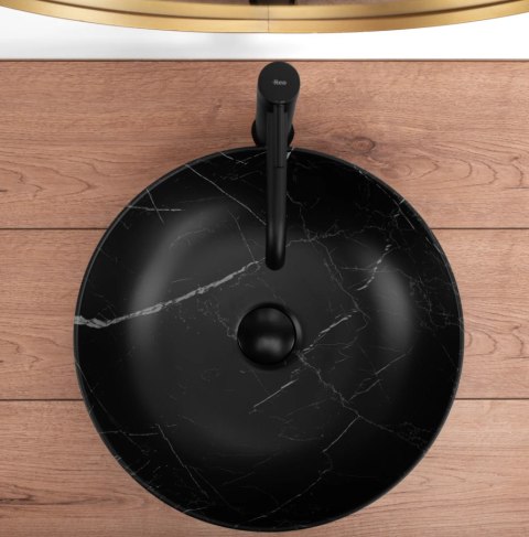 Countertop Basin Rea Fibo Black Matt
