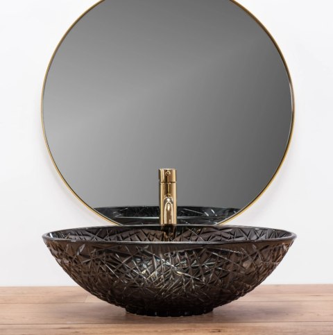 Countertop Basin Rea Frost Black Countertop Basin Rea Frost Black