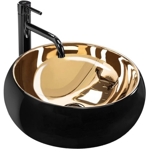 Countertop Basin Rea Luna Black/Gold Countertop Basin Rea Luna Black/Gold