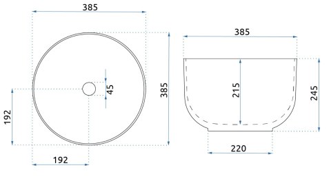 Countertop Basin Rea Malena