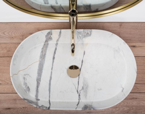 Countertop Basin Rea Nadia 60 Sand Countertop Basin Rea Nadia 60 Sand