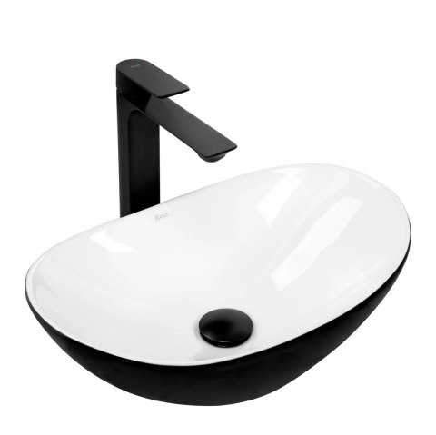 Countertop Basin Rea Royal Mini Black/White Countertop Basin Rea Royal Mini Black/White