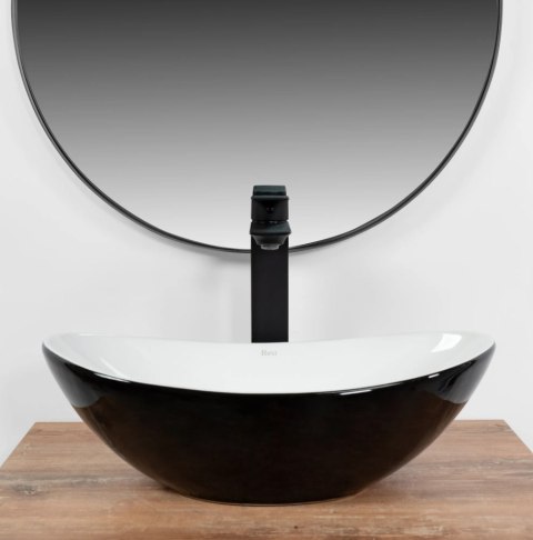 Countertop Basin Rea Royal Mini Black/White Countertop Basin Rea Royal Mini Black/White