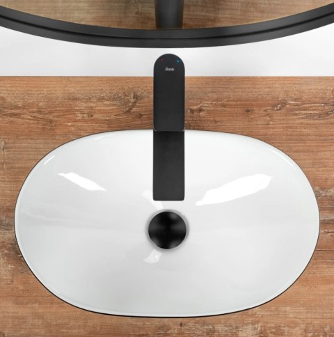 Countertop Basin Rea Royal Mini Black/White Countertop Basin Rea Royal Mini Black/White