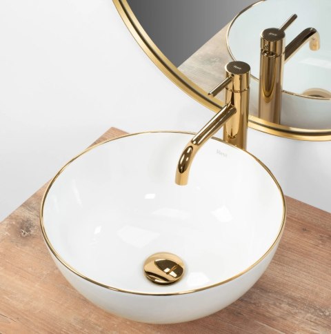 Countertop Basin Rea Stella Gold Edge Countertop Basin Rea Stella Gold Edge