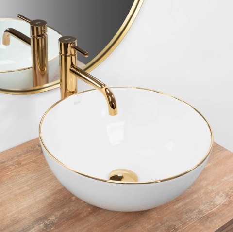 Countertop Basin Rea Stella Gold Edge Countertop Basin Rea Stella Gold Edge
