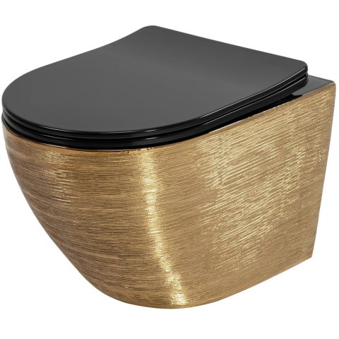 WC - CARLO MINI RIML DUR/FLAT/ZM BRUSH GOLD/BLACK WC - CARLO MINI RIML DUR/FLAT/ZM BRUSH GOLD/BLACK