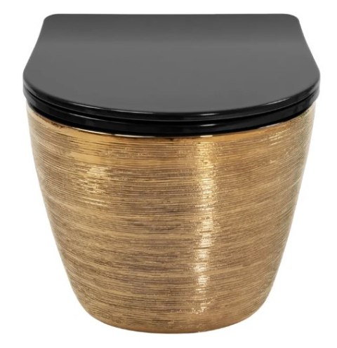 WC - CARLO MINI RIML DUR/FLAT/ZM BRUSH GOLD/BLACK WC - CARLO MINI RIML DUR/FLAT/ZM BRUSH GOLD/BLACK
