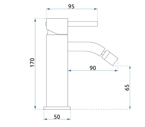Lungo Bidet Tap White Lungo Bidet Tap White
