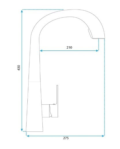 Ross Kitchen Tap Brushed Nickel