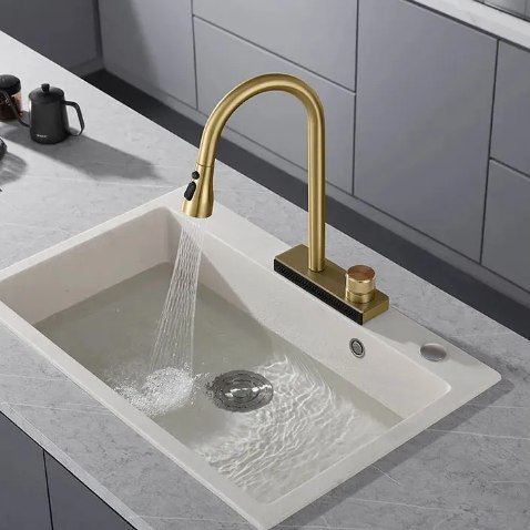 Conor Kitchen Tap Brushed Gold