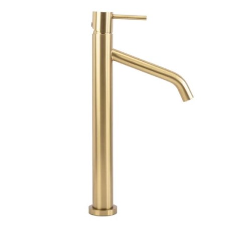 Bathroom Tap Level Brushed Gold High
