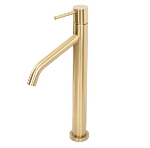 Bathroom Tap Level Brushed Gold High