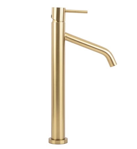 Bathroom Tap Level Brushed Gold High