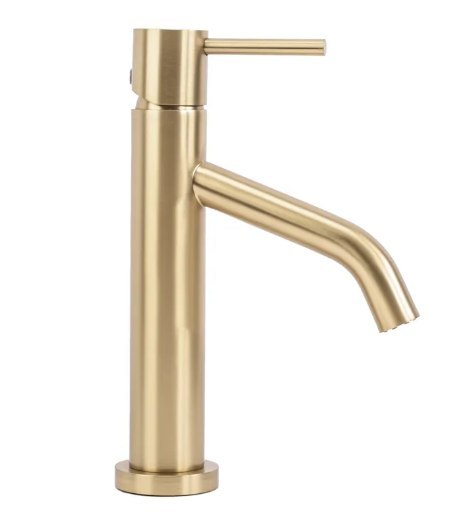 Bathroom Tap Level Brushed Gold Low Bathroom Tap Level Brushed Gold Low