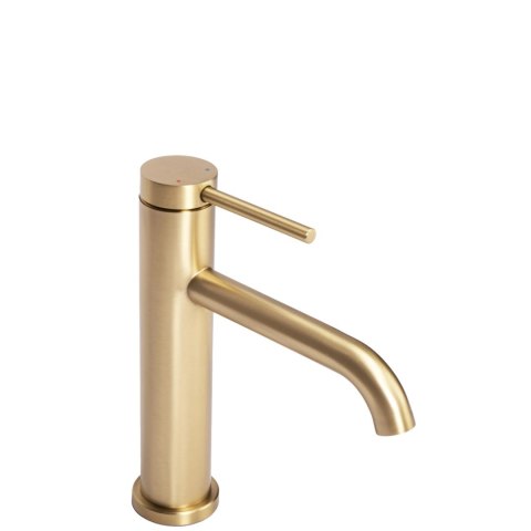 Basin Tap Clif Brushed Gold Low Basin Tap Clif Brushed Gold Low