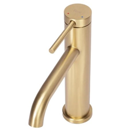 Basin Tap Clif Brushed Gold Low Basin Tap Clif Brushed Gold Low