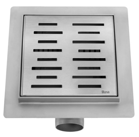 Linear Drain REA LINE Brushed Steel 12x12 Linear Drain REA LINE Brushed Steel 12x12