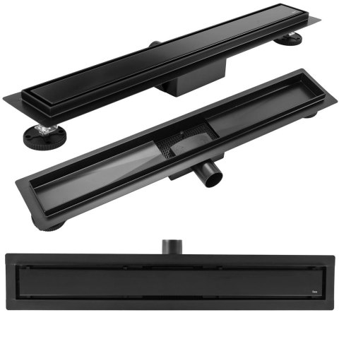 Linear Drain REA Neox Black 80