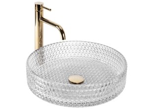 Countertop Basin Rea Cristal 39 Transparent
