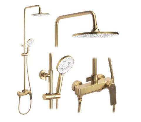 Shower Set REA AVALON Brushed Gold