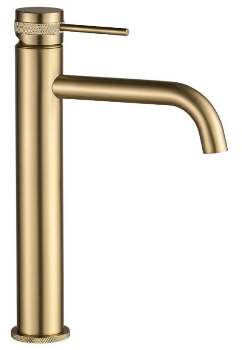 Basin Tap Lungo Grip Brushed Gold High Basin Tap Lungo Grip Brushed Gold High