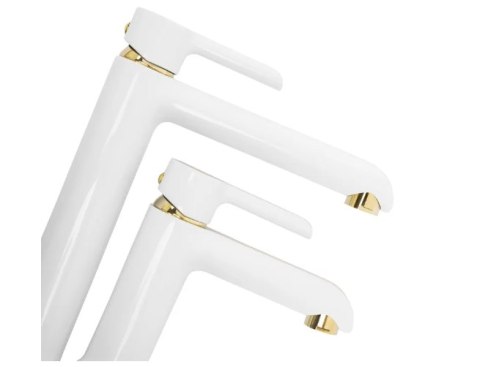 Basin Tap Melia White/Gold High Basin Tap Melia White/Gold High