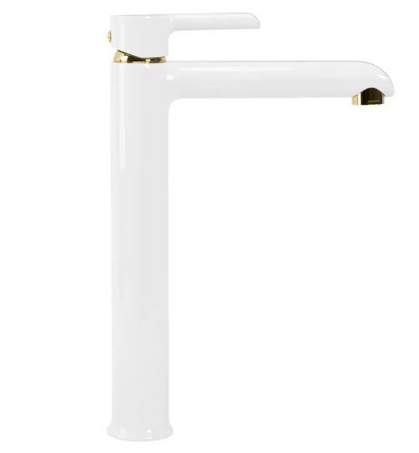 Basin Tap Melia White/Gold High Basin Tap Melia White/Gold High