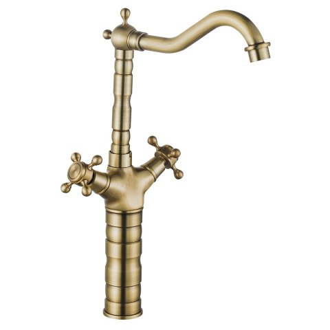 Basin Tap Rustico Antique Gold Tall