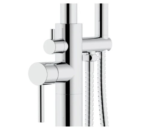 Bath Tap Floor-mounted Aras Chrome