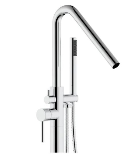 Bath Tap Floor-mounted Aras Chrome