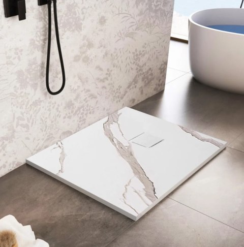 Shower Tray Magnum Carrara White 90x120