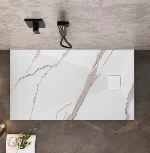 Shower Tray Magnum Carrara White 90x120