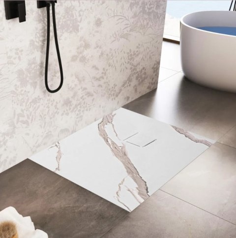 Shower Tray Magnum Carrara White 90x120