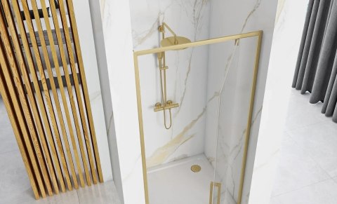 Shower Door Rapid Swing Brush Gold 90