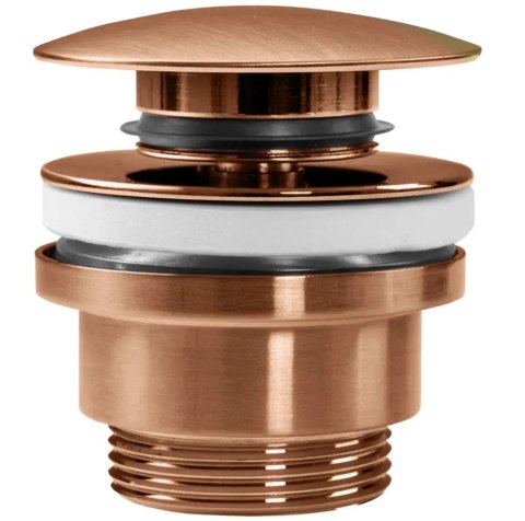Universal Click-Clack Drain Plug Brushed Copper Universal Click-Clack Drain Plug Brushed Copper