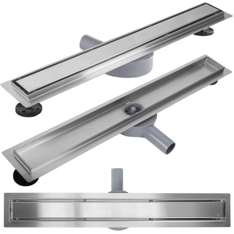 Linear Drain REA NEOX PRO Brushed Steel 90