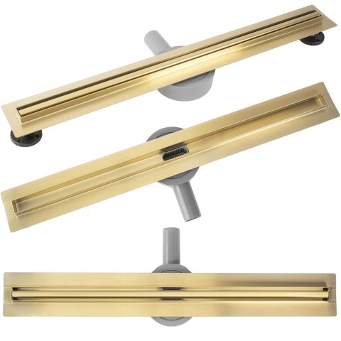 Linear Drain REA Neox Slim Pro Brushed Gold 70