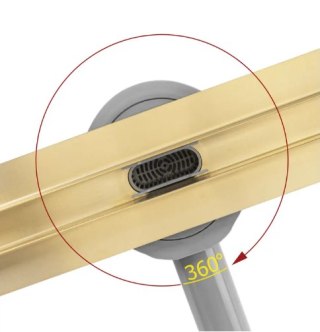 Linear Drain REA Neox Slim Pro Brushed Gold 90