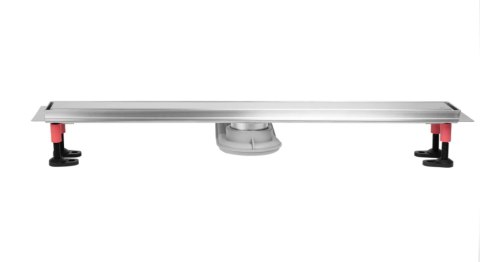 Linear Drain REA Neox Superflow Brushed Steel 90