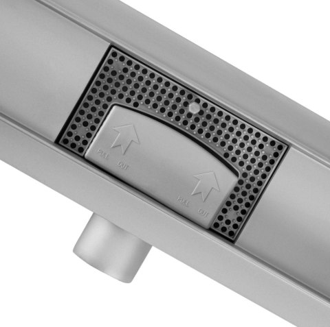 Linear Drain REA Neox Brushed Steel 80
