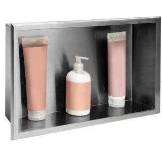 Bathroom Niche Shelf 30x45 Brushed Steel