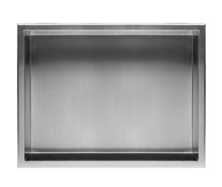 Bathroom Niche Shelf 30x45 Brushed Steel