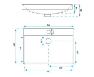 Built-in Washbasin Rea Mandy