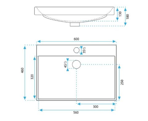 Built-in Washbasin Rea Mandy Built-in Washbasin Rea Mandy