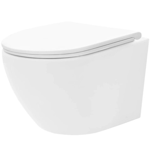 Rimless Wall-Hung Toilet Bowl Carlo Mini Tornado Pro