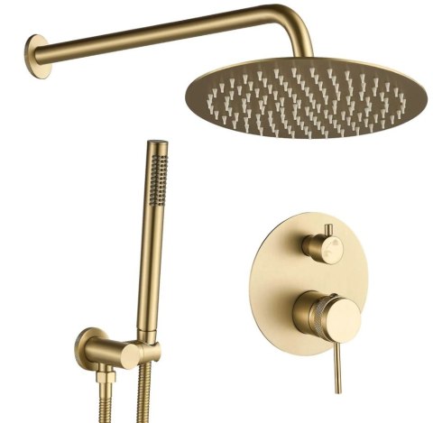 Concealed Shower Set REA Lungo Grip Brushed Gold + BOX