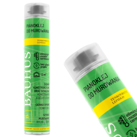 Set: 12x Bauhus Foam Adhesive for Masonry Construction Set: 12x Bauhus Foam Adhesive for Masonry Construction