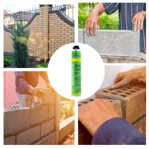 Set: 12x Bauhus Foam Adhesive for Masonry Construction Set: 12x Bauhus Foam Adhesive for Masonry Construction